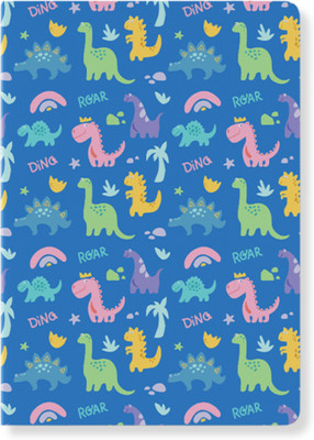 articious Dino A5 Diary Ruled 96 Pages(Multicolor)