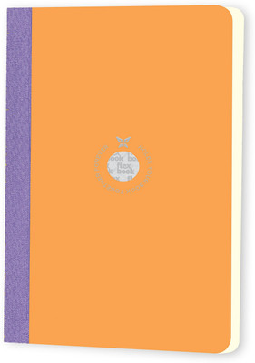 Flexbook Smartbook 13x21cm Ruled Notebook | A5 Size | 70gsm Fabriano Ivory Paper A5 Notebook Ruled 160 Pages(Orange)
