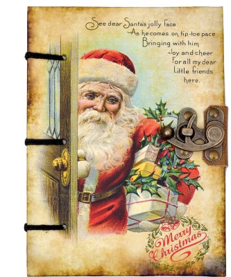 CRAFT CLUB Merry Christmas Print Notebook A5 Diary Unruled 144 Pages(Multicolor)