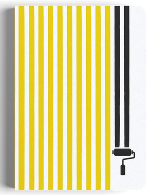 The Journal Lab All-Purpose: 90 GSM Natural Shade Paper Flat-lay Opening Ruled Pages A5 Notebook Ruled 144 Pages(Paint Roller Ruled)