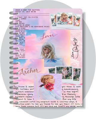 craft maniacs TAYLOR SWIFT COLLECTION A5 Diary RULED 160 Pages(White)