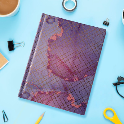 ARCHIES Notebook A5 Notebook Ruled 160 Pages(Purple)