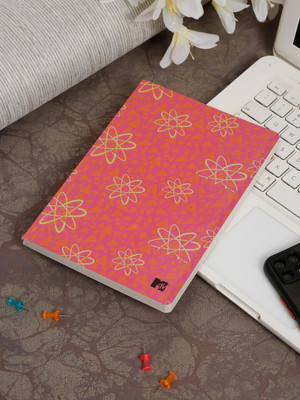 MTV Classic design notebook diary A5 Diary Ruled 200 Pages(Red)