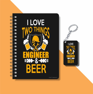 craft maniacs ENGINEER COLLECTION A5 Diary RULED 160 Pages(White)