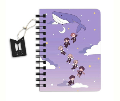 craft maniacs BTS 2023 NEW DIARY COLLECTION A5 Notebook RULED 160 Pages(White)