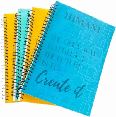 ABC 3959 A4 Notebook Unruled 200 Pages(Multicolor, Pack of 2)
