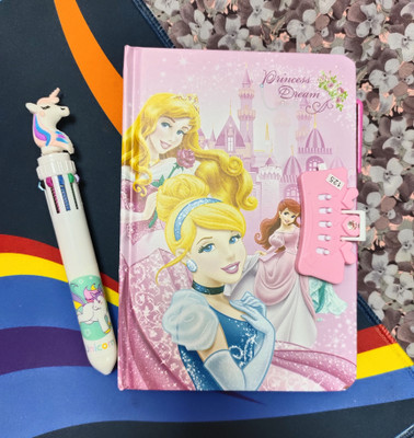 Paper Bear Disney Princess Regular Diary Designer 80 Pages(Pink)