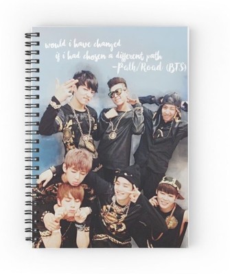 craft maniacs BTS 2023 DIARY A5 Notebook RULED 120 Pages(Multicolor)