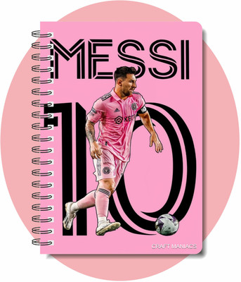 craft maniacs FOOTBALLER DIARY A5 Notebook RULED 120 Pages(Multicolor)