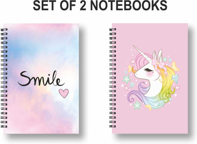 ROT RIX combo of 2 Notebooks A5 Diary Ruled 144 Pages(Multicolor, Pack of 2)