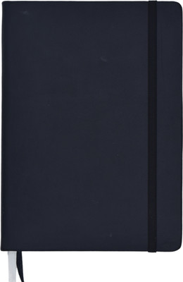 Keuze Diary Journal with Elastic Closure A5 Notebook Ruled 192 Pages(Black)