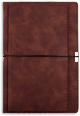 DOODLE CONNECT Cambie - Brown Executive Diary A5 Notebook Ruled 192 Pages(Brown)