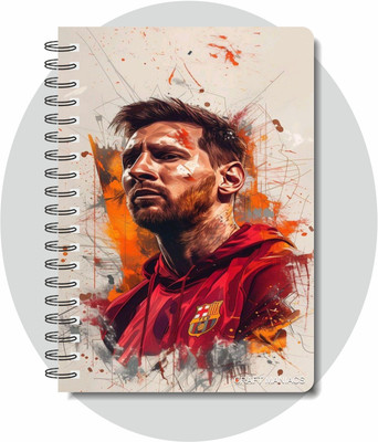 craft maniacs FOOTBALLER DIARY A5 Notebook RULED 120 Pages(Multicolor)
