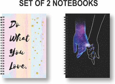 ROT RIX combo of 2 Notebooks A5 Diary Ruled 144 Pages(Multicolor, Pack of 2)