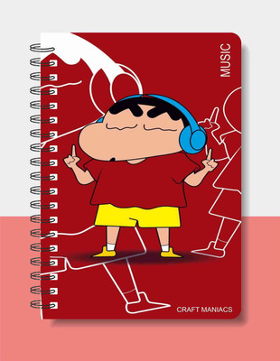 craft maniacs SHINCHAN DIARY 2025 A5 Notebook RULED 160 Pages(Multicolor)