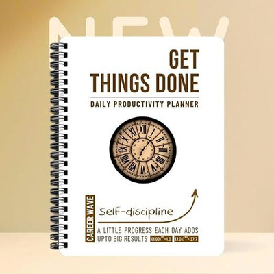 CAREER WAVE Daily Planner A5 Planner/Organizer Ruled 180 Pages(White)