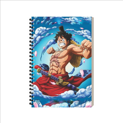 ESCAPER Monkey D Luffy Anime Cartoon Diary, Laminated Soft Cover Notebook, Notepad A5 Diary Ruled 160 Pages(Monkey D Luffy)