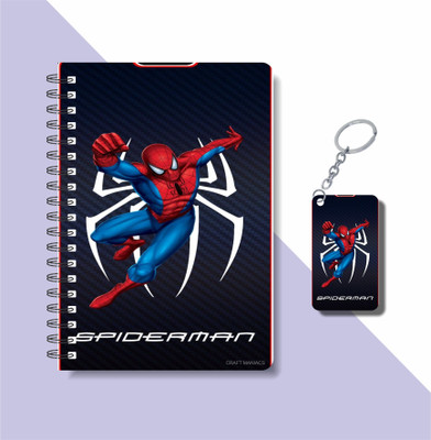 craft maniacs SPIDERMAN 2023 COLLECTION A5 Notebook RULED 160 Pages(Multicolor)