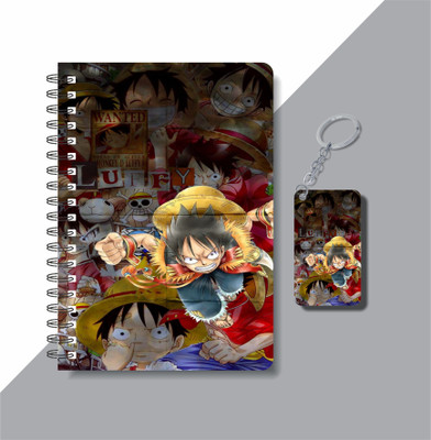 craft maniacs 2023 MONEY D LUFFY COLLECTION A5 Notebook RULED 160 Pages(DIARY + KEYCHAIN)