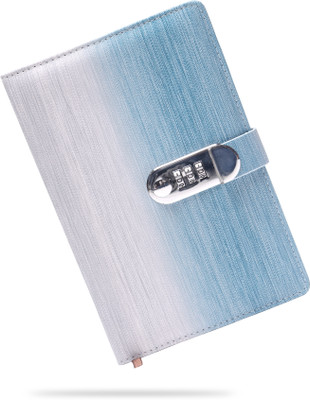 StayWay Personal Diary with Lock Journal Notebook Locking Book A5 Notebook A5 222 Pages(Blue)