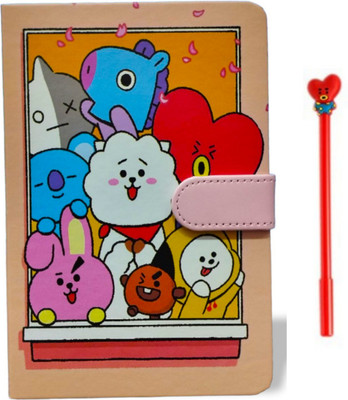 Prezzie Villa BTS diary with Pen Pen Gift Set(Ink Color - Multicolor)