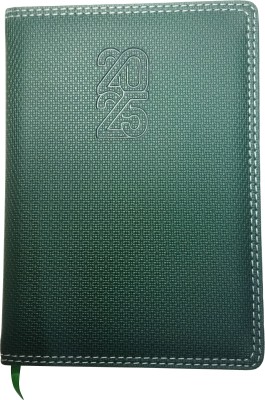 Pixel Brown A5 Diary Ruled for Year 2025 332 Page 208 Pages(Black)