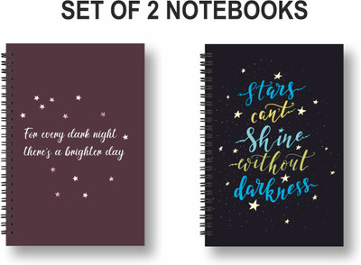 ROT RIX combo of 2 Notebooks A5 Diary Ruled 144 Pages(Multicolor, Pack of 2)