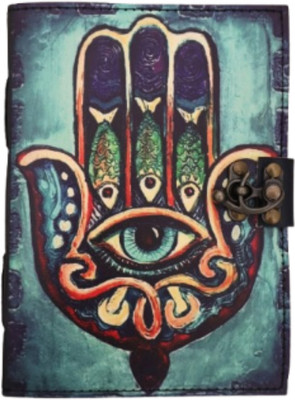 Panoply Leather Handcrafted Leather Journal B6 Diary Unruled 200 Pages(Blue)