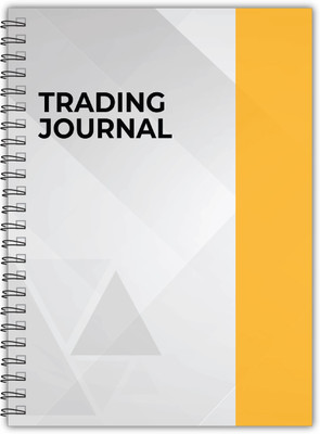 TimeWise Trading Journal Monochrome Stock Market Notebook Day Trade Log A5 Journal Unruled 130 Pages(Yellow)