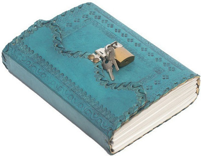 Pranjals House lock diary A5 Diary no 100 Pages(ocean blue)
