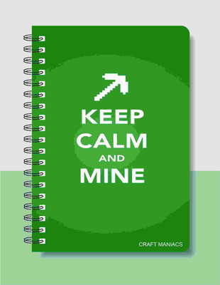 craft maniacs MINECRAFT DIARY A5 Diary RULED 120 Pages(Multicolor)