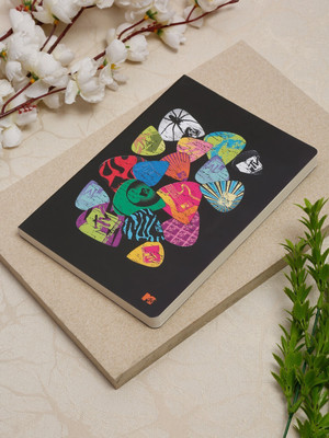 MTV Classic design notebook diary A5 Diary Ruled 200 Pages(Black-Color-Printed)