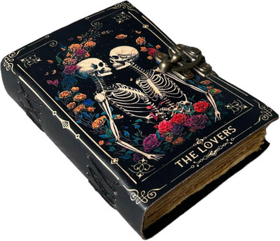 Panoply Leather Handcrafted Leather Journal B6 Diary Unruled 200 Pages(Black)