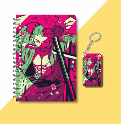 craft maniacs 2023 ZORO DIARIES A5 Notebook RULED 160 Pages(Multicolor)