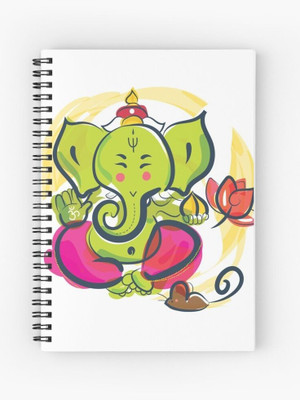 craft maniacs GANESHA COLLECTION A5 Notebook RULED 120 Pages(BUDDHA)