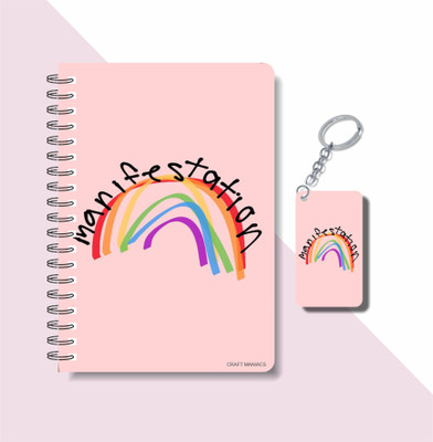 craft maniacs PRIDE A5 Diary RULED 160 Pages(MANIFESTATION)