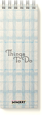 Mimikry To Do List 120 gsm Hard Cover | 3.25 x 9 inches | Regular Desk Planner Ruled 100 Pages(Subtle Checks)