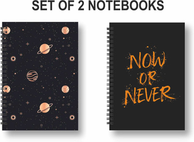 ROT RIX Notebook A5 Diary Ruled 144 Pages(Multicolor, Pack of 2)