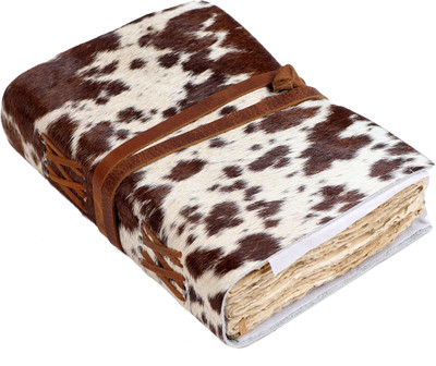 Bonjour Store Journal Travel Diary Handmade Vintage Notebook For Men & Women Antique Finish A5 Diary Ruled 200 Pages(White)