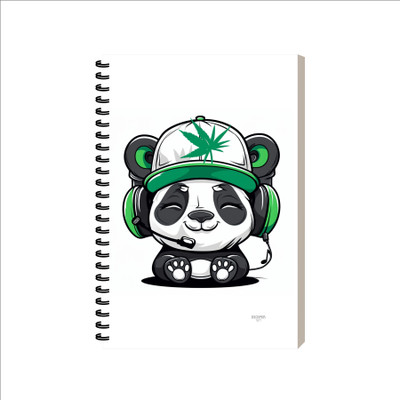 ESCAPER Cartoon Diary A5 Diary Ruled 160 Pages(Anime With Headphone)