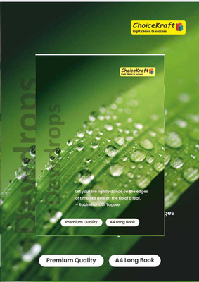 choicekraft Excercise A4 Notebook Single Line 80 Pages(A4 80Page, Pack of 5)