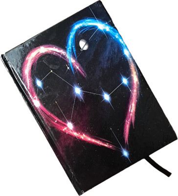 TECHNOCHITRA Infinite Bonds | Cosmic Love Hardcover Notebook Diary A5 Notebook Ruled 192 Pages(Multicolor)