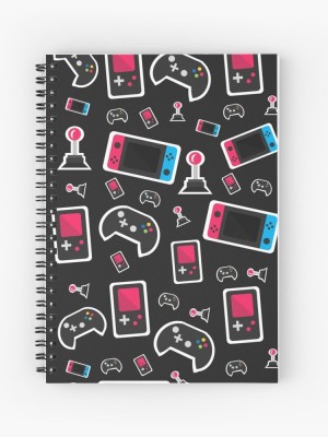 TheHackStore Nintendo Gaming A5 Notebook Ruled 200 Pages(Multicolor)