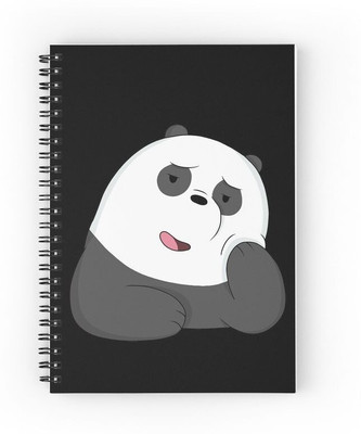 craft maniacs BARE BEARS 2023 COLLECTION A5 Notebook RULED 160 Pages(Multicolor)