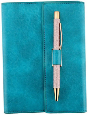 Family store Notebook with Exclusive Ball pen B5 Note Pad Ruled 160 Pages(Nature Green)