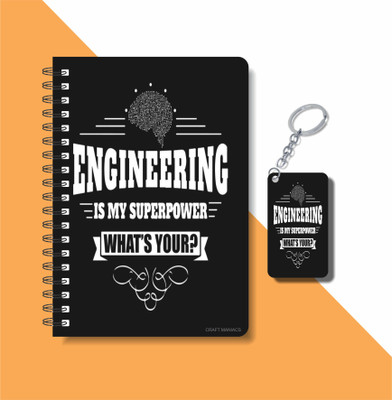 craft maniacs ENGINEER COLLECTION A5 Diary RULED 160 Pages(White)