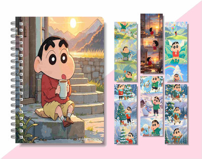 craft maniacs SITCOM COLLECTION 2025 A5 Diary RULED 160 Pages(SHINCHAN, Pack of 2)