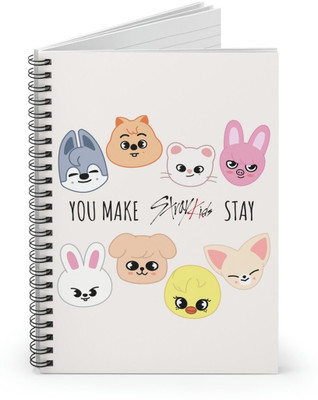 craft maniacs STRAY 2024 A5 Notebook RULED 160 Pages(Black)