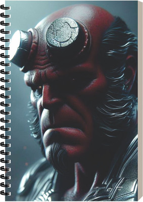 ESCAPER Hellboy Cartoon Designer Diary, Executive Notebook for Office, Notepad A5 Diary Ruled 160 Pages(Hellboy)