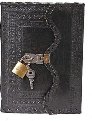 RAJASTHANI HAAT AND CRAFT handcrafted Regular Diary unruled 240 Pages(Black)